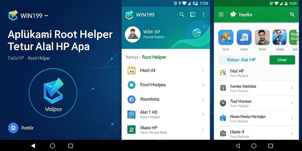 Antarmuka WIN199 yang jelas untuk manajemen Root Helper.